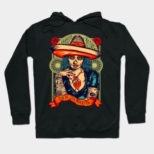 Dia De Los Muertos Mexican Sugar Skull Day of the Dead Hoodie